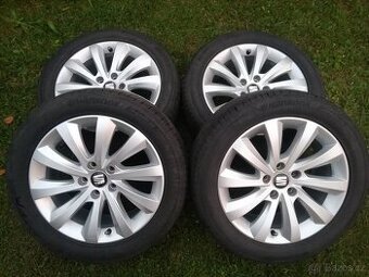 alu Seat Alhambra,VW Sharan,letní 225/50/17 zánovní pneu