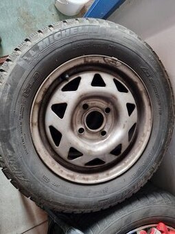 Opel Astra F - originální GM plechová kola a pneu Alpin
