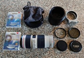 Canon EF 70-200mm F/4 L IS USM + příslušenství, STABILIZÁTOR