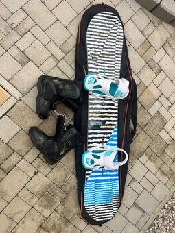 Set Snowboard vázaní boty