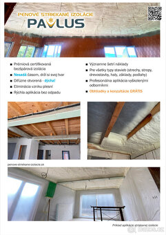 Pěnová foukaná izolace Supafil a Purking & Anhydritový potěr