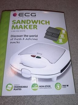 Toustovač vaflovač panini ECG v záruce
