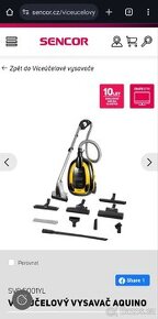 Víceúčelový vysavač Sencor Aquino