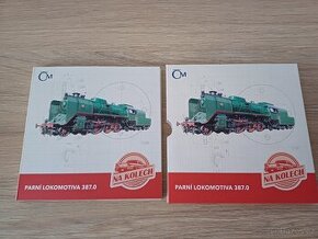 Stříbrná mince Na kolech - Parní lokomotiva 387.0 proof