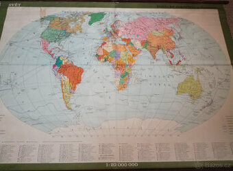 Školní mapa (Politické rozdělení a doprava)