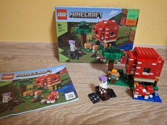 Lego minecraft houbový dům