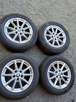 Originál ALU BMW 7x16 ET52+letní 205/60/16 RFT Hankook