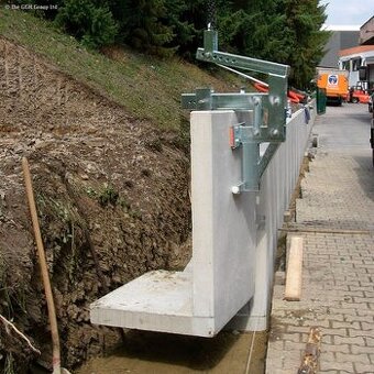 Prvky opěrné zdi, beton, T a L ,  T - 200 - T-520 cm  L-100