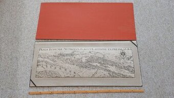 Velká kresba staré Prahy v deskách