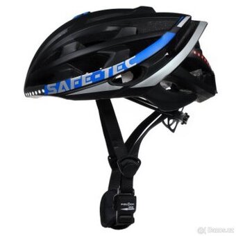 Chytrá helma Safe-Tec TYR 2 Black-Blue M (55cm - 58cm)