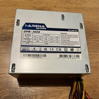 PC zdroj Chieftec I-ARENA GPB-350S 350W – funkční