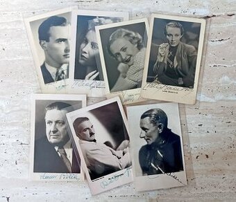 Autogramy herců první republiky