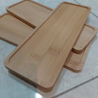 Dekorativní podnosy z bambusu - SADA