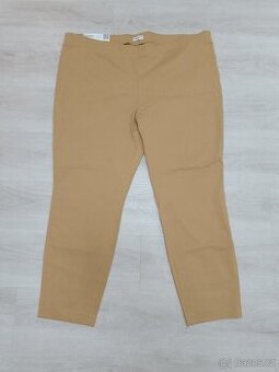 Béžové strečové kalhoty Tchibo, vel. 54 - nové s visačkou