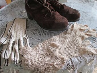 Retro boty a rukavice