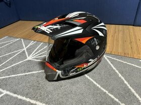Zánovní enduro helma W-TEC Dualsport M (57-58cm)