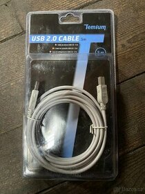 Kabel TEMIUM USB/USB - B 5M