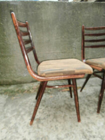 Židle 4 ks dřevěné ohýbané čalouněné RETRO za 1.200 kč