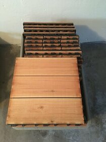 Dřevěná terasová dlaždice 30x30 - 1