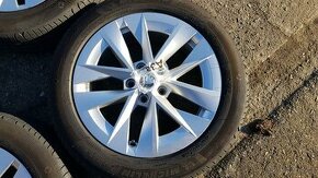 17" letní Škoda ROTARE Octavia IV 4 originál + Michelin pneu