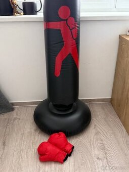 Boxovací pytel nafukovací/volně stojící včetně rukavic - 1