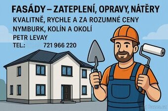 Fasády zateplení, nátěry, opravy