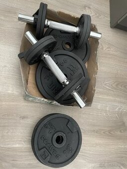 Činky nakládací celkem 2x26kg