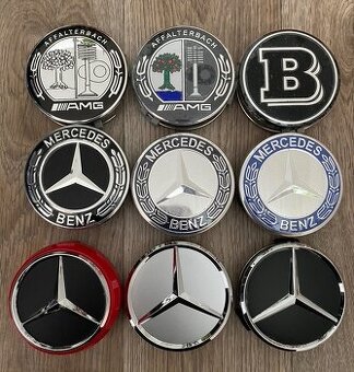 Středy ALU kol Mercedes benz 75mm - Sada 4ks