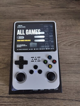 Handheld konzole R36S (verze ArkOS 2.0) +15000 her -bílá