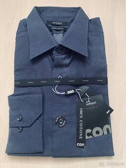 Pánská košile XL dlouhý rukáv slim fit