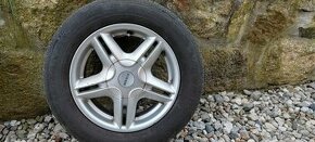 Prodám použité 4ks Alu disky + letní pneu na renault 15"