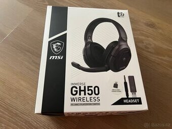 Bezdrátová sluchátka MSI GH50 - pouze rozbalená