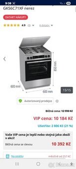 Kombi sporak Gorenje-Top stav