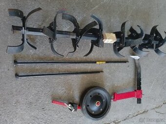 Vari rotavátor,kypřící kopinaté nože,osy,kolečko radlička