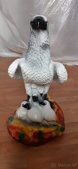 Dekorace Bílý orel s mláďaty