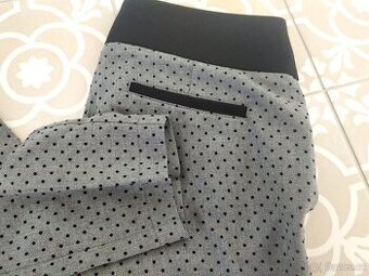 1x oblečené kalhoty Orsay S společenské puntíky šedé