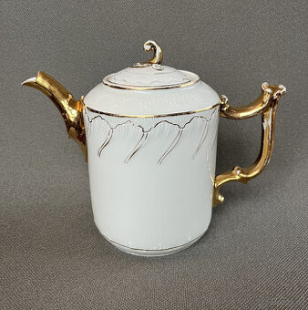 Starožitná porcelánová konvice 1.4l, Haas&Czjzek