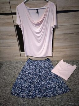 Dámská letní sukně + trička vel. 38/40