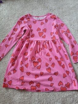 Dívčí šatky 128 - jednorožec/srdíčka