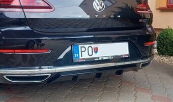 Športový difuzor na zadný nárazník pre VOLKSWAGEN