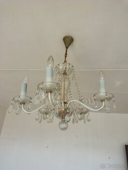 Křišťálový lustr + dvě lampičky