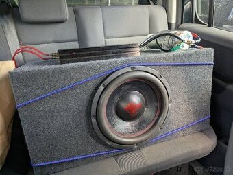 Subwoofer KICX Gorilla Bass + zesilovač Crunch + 1F kapacito