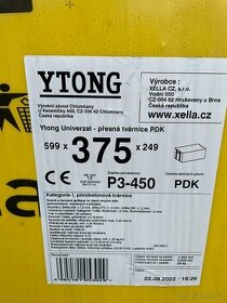 YTONG Universal PDK 375x249x599 / YTONG NOP 250-1500 - 1