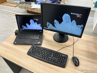 Thinkpad T530, dokovací stanice, monitor NEC