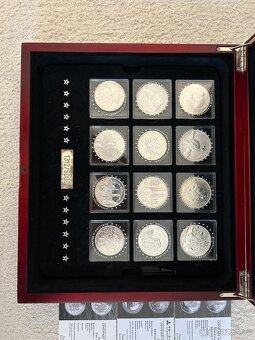 Stříbrná sada mincí Fabulous 12 (2010) – 1 oz, certifikát