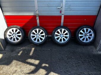 Original ALU kola Borbet 16" 7J ET40 zimní pneu 205/55/R16
