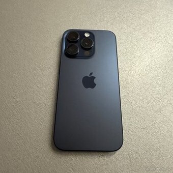 iPhone 15 Pro 256GB blue titan, 12 měsíců záruka
