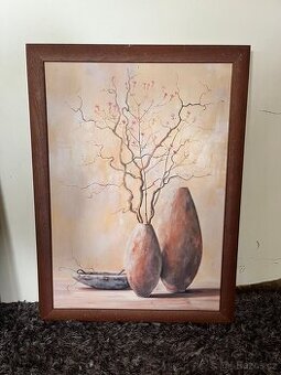 Obraz „Hnědé vázy“ – 59 × 79 cm