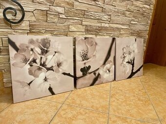 Sada 3 obrazů na plátně IKEA