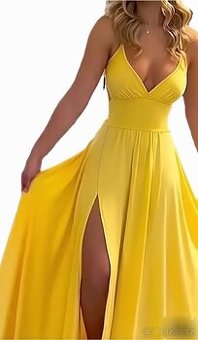 Šaty dlouhé nové žluté